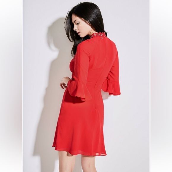 GUESS BY MARCIANO EMBELLISHED CUTOUT MINI DRESS - Picture 4 of 14